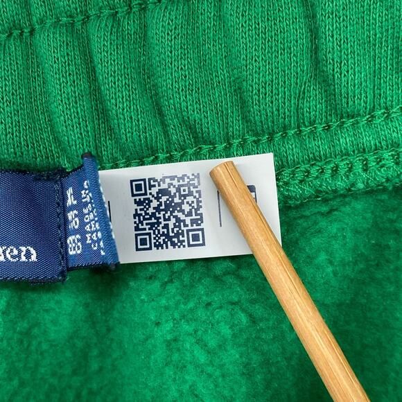 POLO RALPH LAUREN Pants Womens 2XL Fleece Athletic Jogger Sweat Drawstring Green - Picture 7 of 16